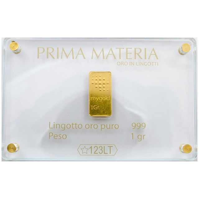 Lingotto d'oro 1 gr - Gioielleria Senatore Online Shop - www.gioielleriasenatore.it