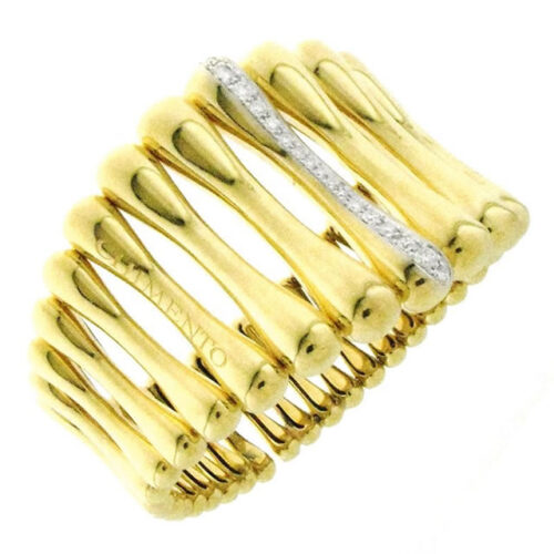 Bracciale Chimento Bamboo Over oro giallo e bianco - Gioielleria Senatore - www.gioielleriasenatore