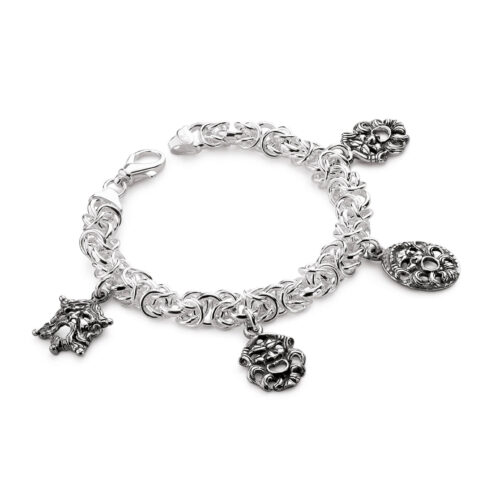 Bracciale Con Ciondoli Maschere Gerardo Sacco -gioielleria-senatore-online-shop-www.gioielleriasenatore.it-1