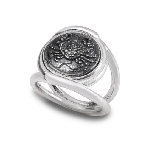 anello zodiaco cancro Gerardo Sacco -gioielleria-senatore-online-shop-www.gioielleriasenatore.it