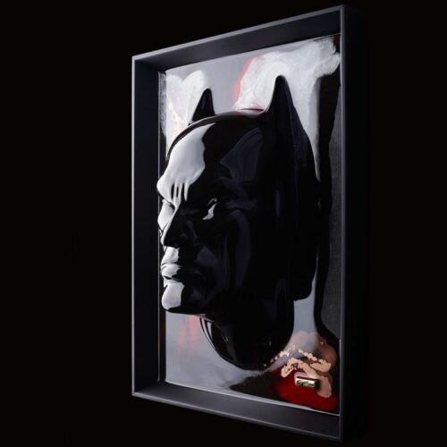 Macrì quadro con testa di Batman - Limited Edition 35x45cm - Gioielleria Senatore