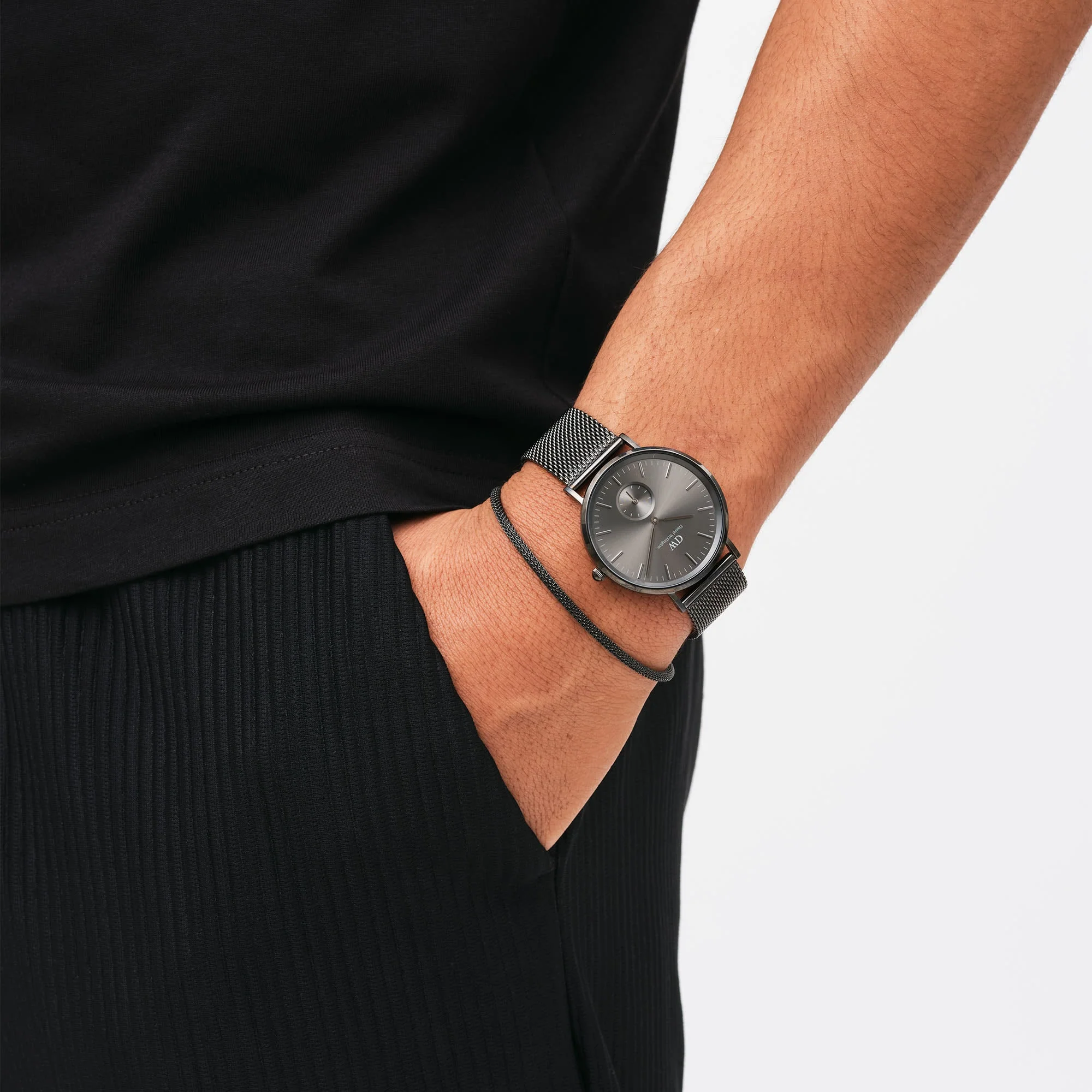 DANIEL WELLINGTON Orologio Classic Multi-Eye Mesh Graphite - immagine 2