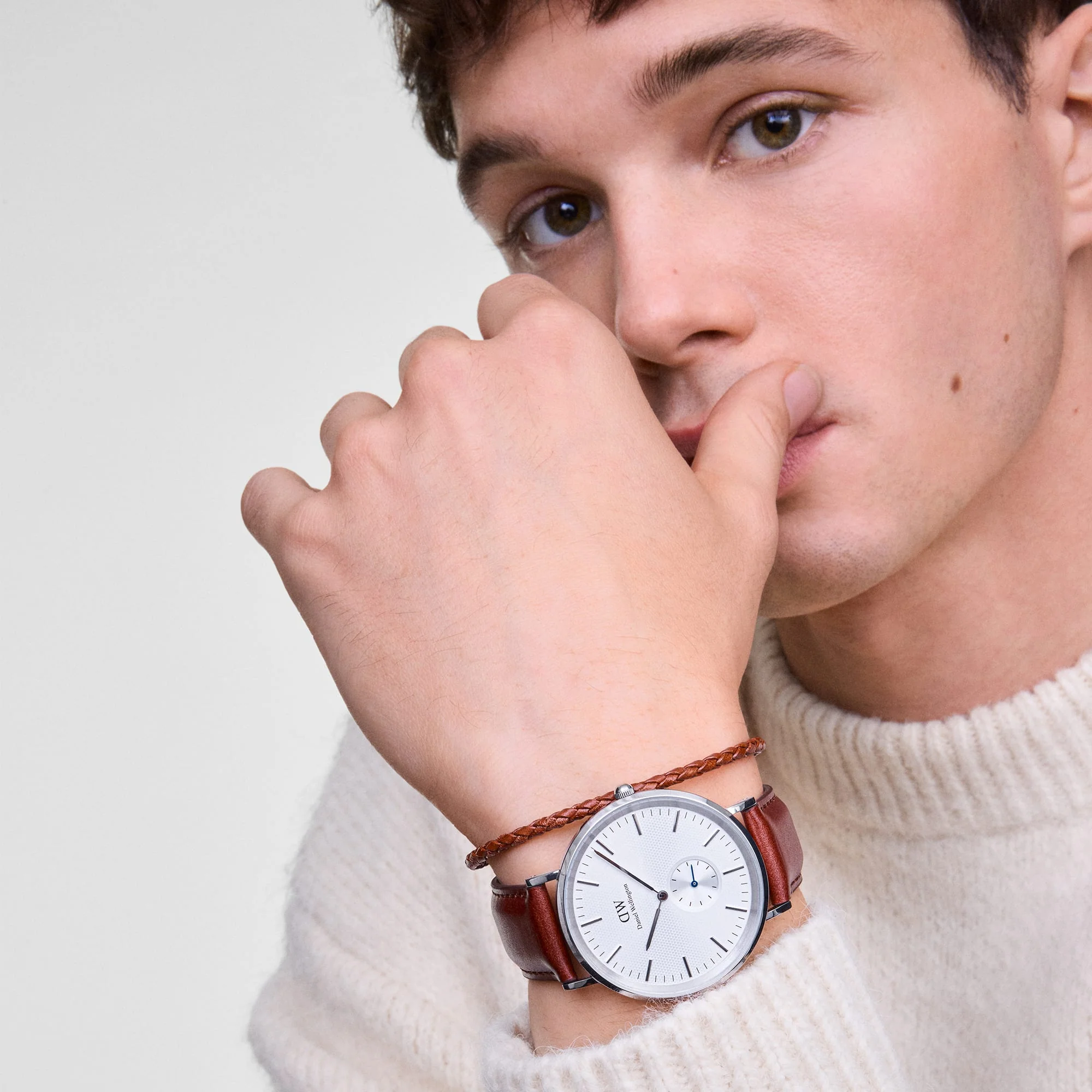 DANIEL WELLINGTON Orologio Classic Multi-Eye St Mawes Off-white Sunray Silver - immagine 2