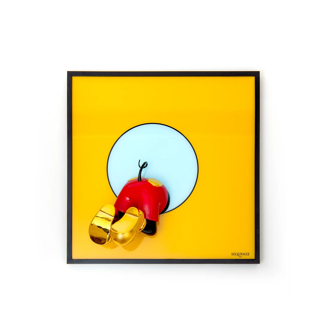 Sequenze QUADRO TOPOFTHEPOPS 30X30 GIALLO E ROSSO PZ014/R30
